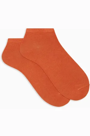 Gallo Ondergoed, Heren, Oranje, M, Katoen, Mannen effen oranje enkel katoenen sokken