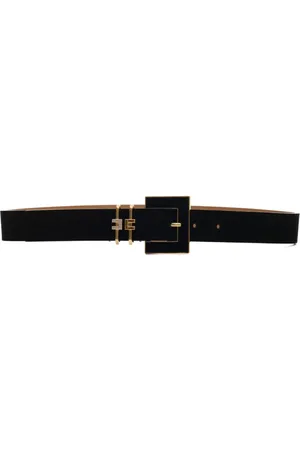 Elisabetta Franchi Accessoires, Dames, Zwart, XS, Suède, Zwarte Suède Riem