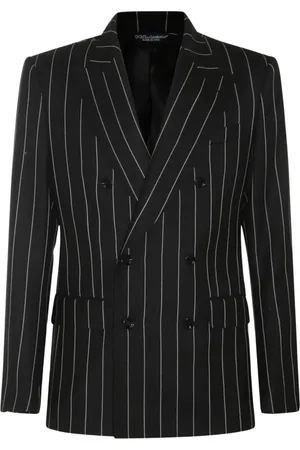 Dolce & Gabbana Jassen, Heren, Zwart, L, Elegante Blazers Collectie