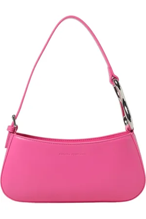 Chiara Ferragni Tassen, Dames, Roze, ONE Size, Leer, Eco-leren handtas met voorlogo