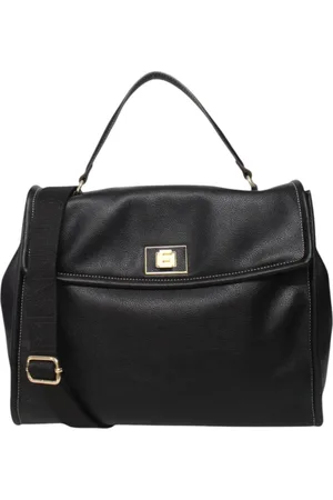 ERMANNO SCERVINO Tassen, Dames, Zwart, ONE Size, Leer, Crossbody tas van imitatieleer met voorlogo