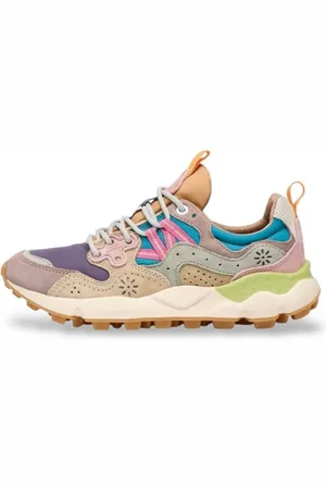 Flower Mountain Schoenen, Dames, Veelkleurig, 40 EU, Yamano 3 Sneakers met Bloemmotief