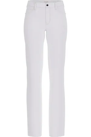 Guess Jeans, Dames, Wit, W30, Witte Straight Jeans voor Vrouwen