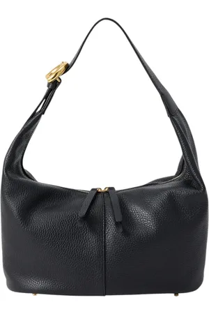 Coccinelle Tassen, Dames, Zwart, ONE Size, Leer, Schoudertas van eco-leer met voorlogo