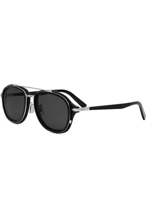 Dior Accessoires, Dames, Zwart, ONE Size, Zwarte zonnebril met grijze lenzen