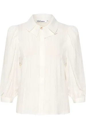 Karen by Simonsen Blouses & Shirts, Dames, Wit, 2Xl, Elegante Frostykb Blouse Bright