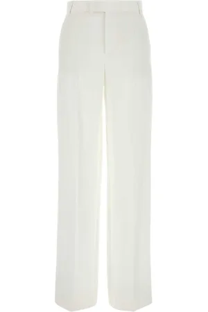 BLUMARINE Broeken, Dames, Wit, S, Wijde Pijp Palazzo Broek