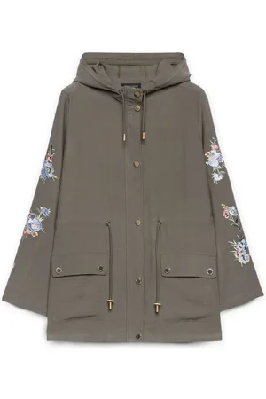 Fiorella rubino Jassen, Dames, Groen, 2Xl, Licht geborduurde parka