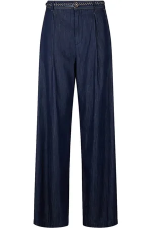 Liu Jo Jeans, Dames, Blauw, W31, Denim, Flare High-Waisted Denim Broek