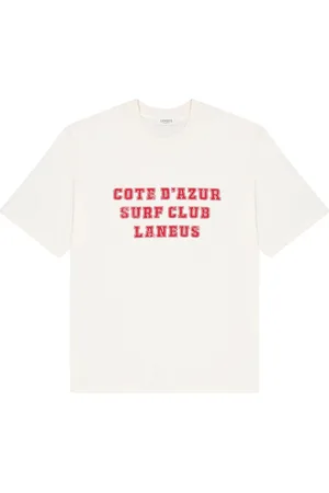LANEUS Tops, Heren, Wit, L, Katoen, Jersey t-shirt logo