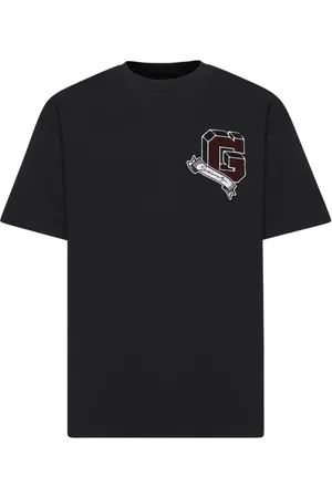 Givenchy Tops, Heren, Zwart, XL, Katoen, College T-Shirt
