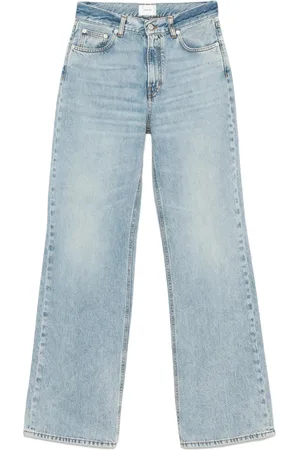 haikure Jeans, Dames, Blauw, W29, Katoen, Jeans met voorrits knoopsluiting vijf zakken ontwerp