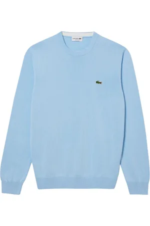 Lacoste Sweatshirts & Hoodies, Heren, Blauw, 2Xl, Katoen, Heldere Blauwe Sweatshirt Elegante Sportieve Stijl
