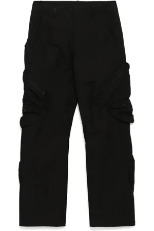 Post Archive Faction PAF Broeken, Heren, Zwart, L, Katoen, Natuur-geïnspireerde Zwarte Broek
