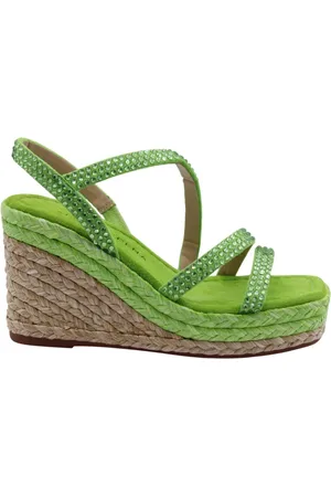 Alma en Pena Schoenen, Dames, Groen, 40 EU, Stijlvolle Sandaal met Pegilo Detail