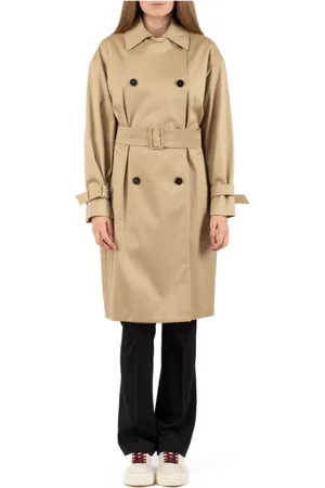 Max Mara Mantels, Dames, , L, Stijlvolle Waterdichte Jas