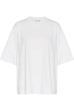 Gestuz Tops, Dames, Wit, L, Witte Geborduurde Tee