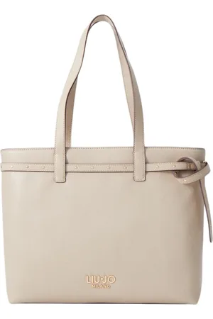 Liu Jo Tassen, Dames, , ONE Size, Leer, Eco-leren tote tas met logo