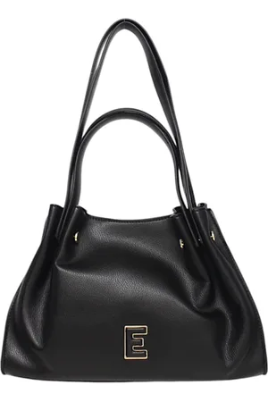 ERMANNO SCERVINO Tassen, Dames, Zwart, ONE Size, Leer, Tote tas van imitatieleer met logo