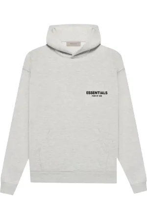 FEAR OF GOD Sweatshirts & Hoodies, Heren, Grijs, L, Katoen, Limited Edition Hoodie Licht Havermout