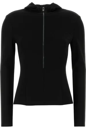 MAGDA BUTRYM Sweatshirts & Hoodies, Dames, Zwart, XS, Nylon, Zwarte Hoodie Re 25 Tops