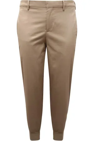 Neil Barrett Broeken, Heren, , L, Katoen, Slim Low Rise Rib Cuff Broek