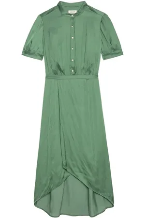 Zadig & Voltaire Kleedjes, Dames, Groen, L, Elegante Jurk voor Vrouwen