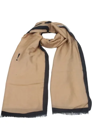 Moschino Accessoires, Dames, , ONE Size, Modal Sjaal met Voorlogo Stiksel