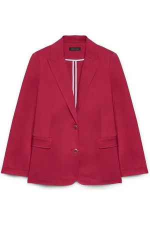 Fiorella rubino Jassen, Dames, Rood, 2Xl, Katoen, Blazer met sierknopen