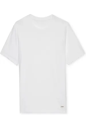 Zadig & Voltaire Tops, Heren, Wit, M, Stijlvol T-shirt voor een trendy look