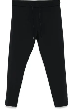 Dondup Broeken, Heren, Blauw, W34, Donkerblauwe Elastische Trekkoordbroek