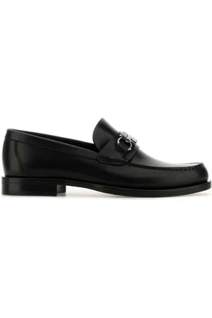 Salvatore Ferragamo Schoenen, Heren, Zwart, 43 EU, Leer, Fort Loafers voor Heren