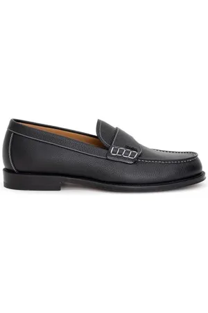 Dior Schoenen, Heren, Zwart, 40 EU, Leer, Zwarte leren loafers voor heren