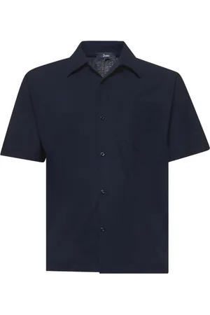 HERNO Overhemden, Heren, Blauw, M, Blauw Shirt voor Mannen