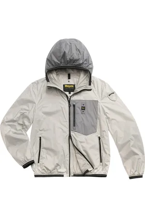 Blauer Jassen, Heren, Veelkleurig, 2Xl, Nylon, Modieuze Witte Bray Jas