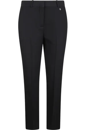 Givenchy Broeken, Dames, Zwart, M, Wol, Wollen Canvas Slim Fit Maatbroek
