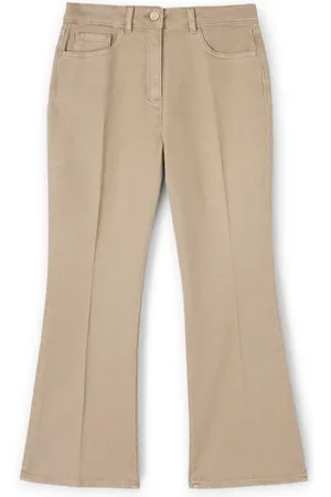 Motivi Broeken, Dames, , M, Katoen, Kick-Flare Broek van Stretch Katoenkeper