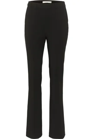 Gestuz Broeken, Dames, Zwart, XS, Hoge Taille Flared Zwarte Broek
