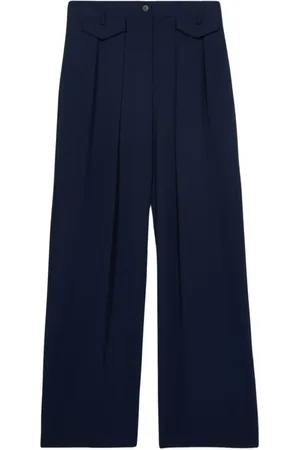 Oltre Broeken, Dames, Blauw, M, Palazzo-broek gemaakt van vloeiende stof