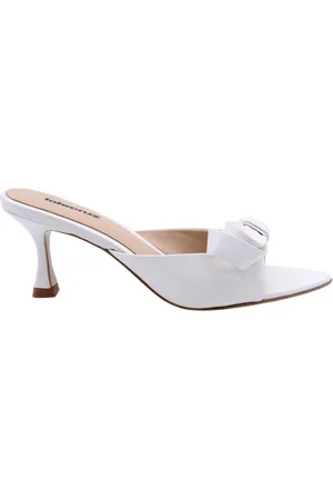 Lola Cruz Schoenen, Dames, Wit, 36 EU, Aqua Stijlvolle Muilezel Schoenen