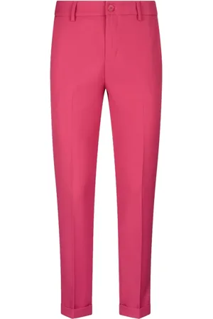 Liu Jo Broeken, Dames, Roze, L, Chino Broek in Fuchsia Twill Stretch