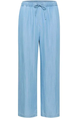 Part Two Broeken, Dames, Blauw, 3Xl, Denim, Straight Broeken