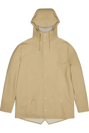 Rains Jassen, Heren, Bruin, L, Minimalistische Regenjas