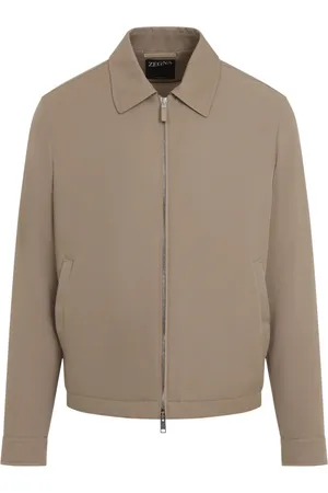 Ermenegildo Zegna Jassen, Heren, Bruin, L, Bruine Jas voor Mannen Stijlvol