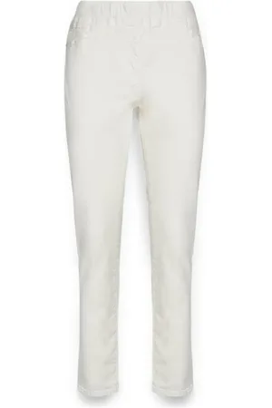 Elena Miro Broeken, Dames, Wit, 3Xl, Jeggings om aan te trekken, "Pat"
