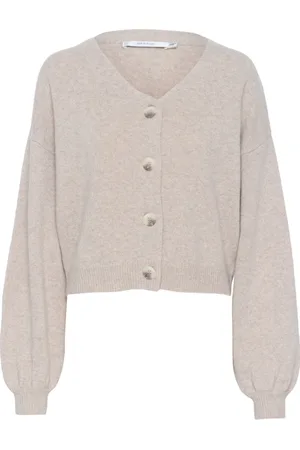 Gestuz Truien, Dames, , L, Wol, Wollen Vest met Pofmouwen