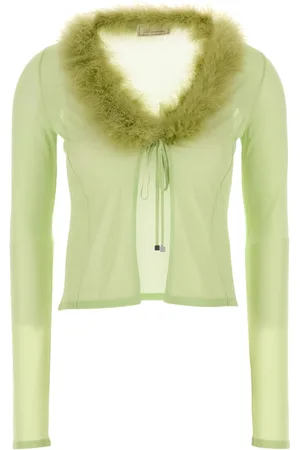 BLUMARINE Blouses & Shirts, Dames, Groen, M, Gebreid Vest