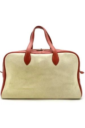 Hermès Pre-owned, Dames, , ONE Size, Leer, Pre-owned Canvas travel-bags