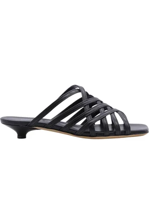 Guglielmo Rotta Schoenen, Dames, Zwart, 37 EU, Taft Muilezel Schoenen