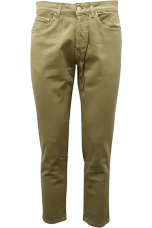 Liu Jo Broeken, Heren, Groen, W38, Tape broek gemaakt in Italië